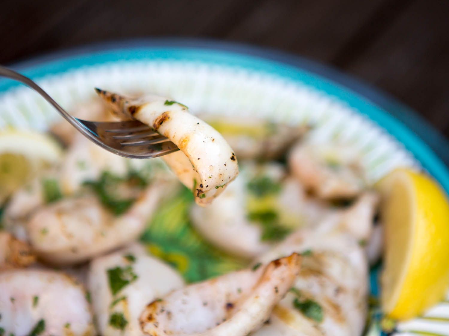 Sautéed Squid with Lemon and Oregano