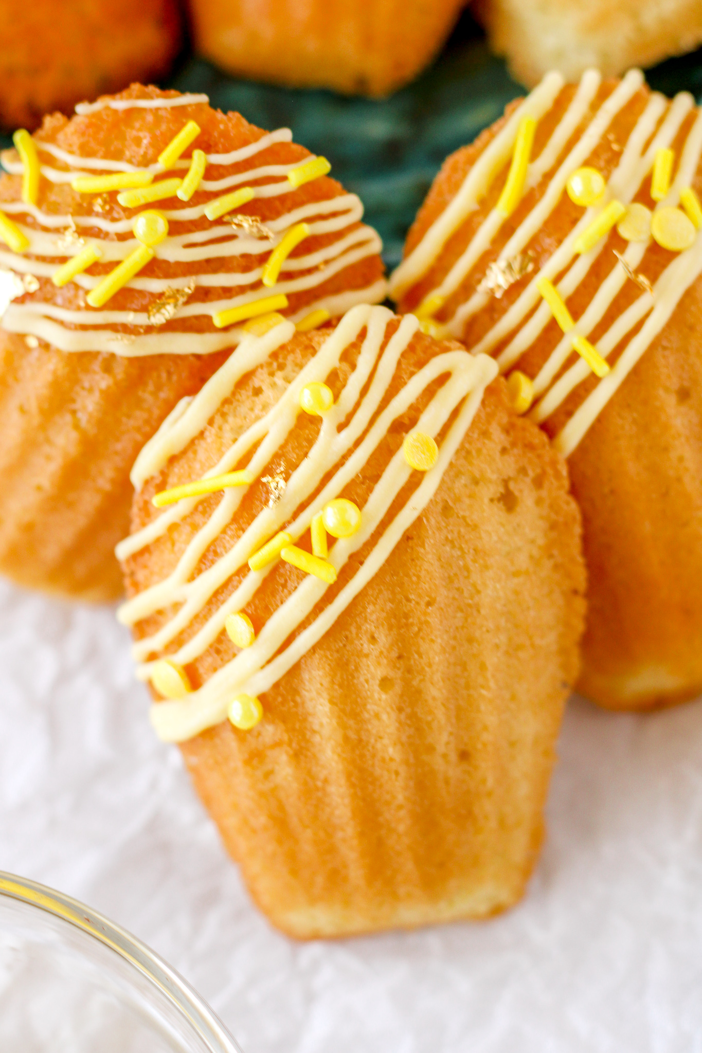 Almond-Flour Madeleines with Lemon Glaze