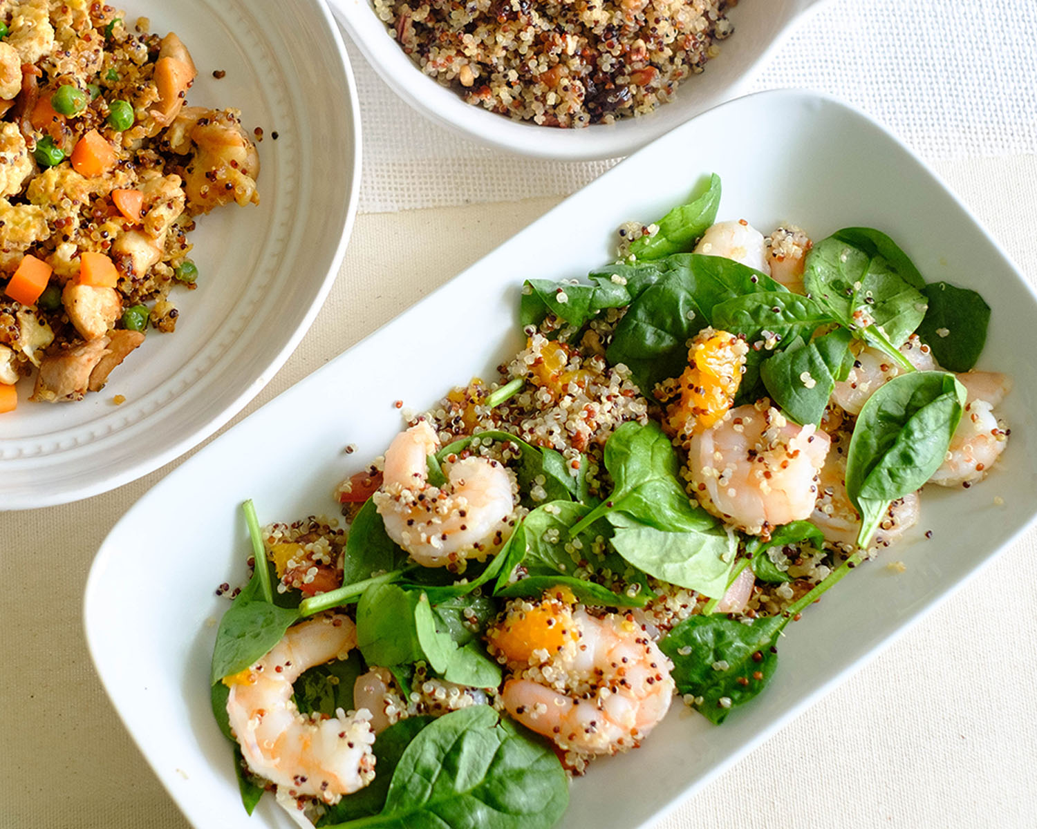 Citrus-Glazed Shrimp and Spinach Salad