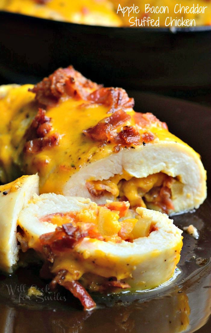 Apple and Bacon Stuffed Chicken Breast