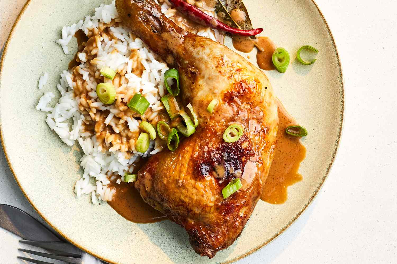 Coconut Chicken Adobo with Mango Salsa