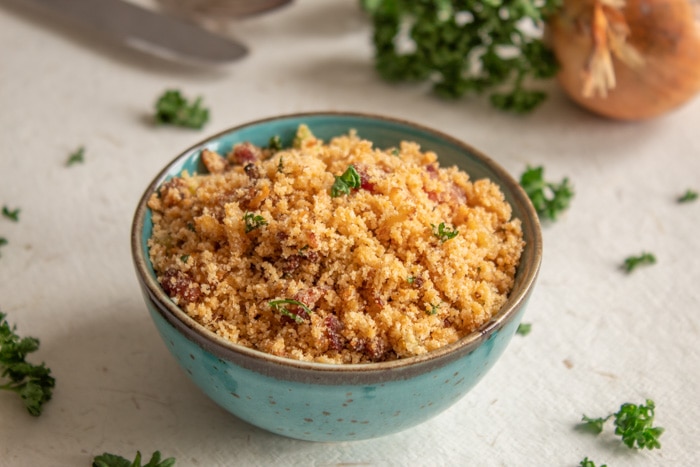 Crispy Cassava Flour Farofa with Fried Onions