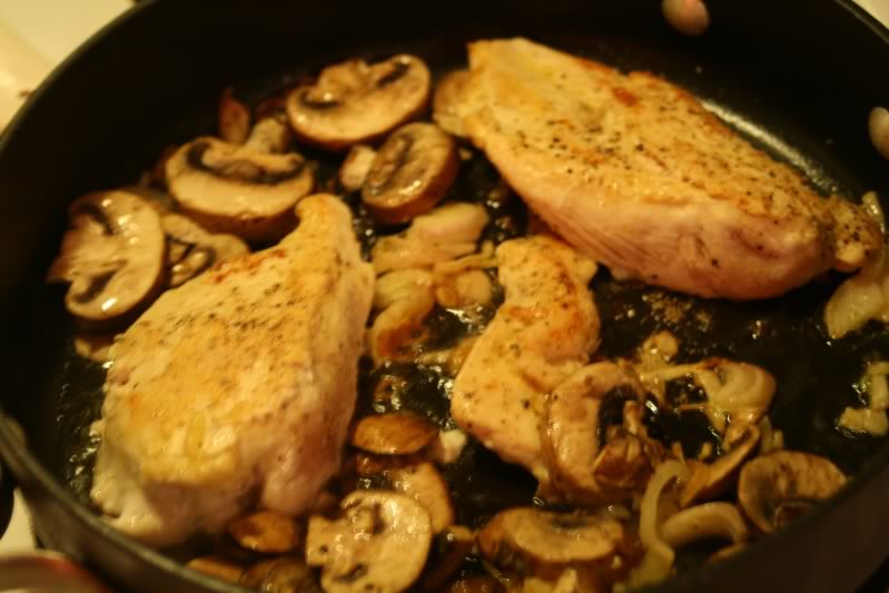 Pan-Seared Chicken with Mushrooms and Shallots