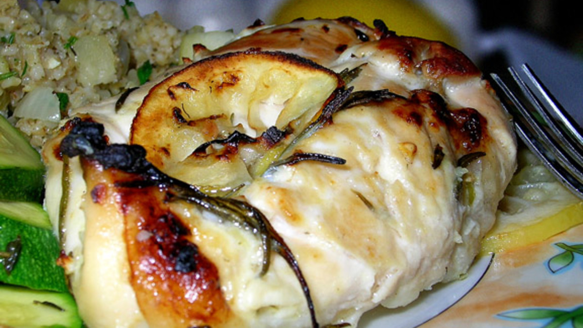 Grilled Lemon-Rosemary Chicken with Seasonal Vegetables