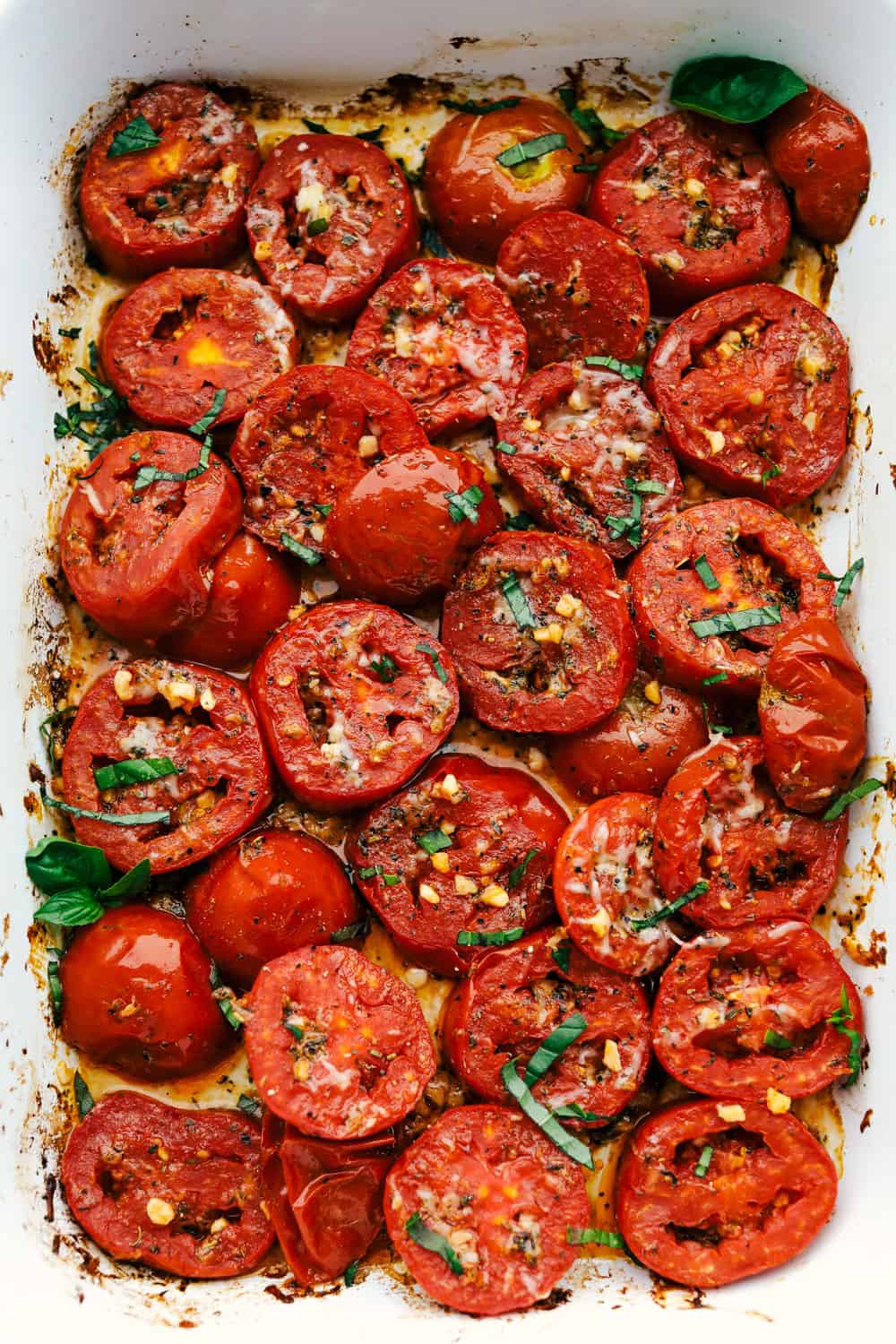 Garlic-Toasted Bread with Roasted Tomatoes