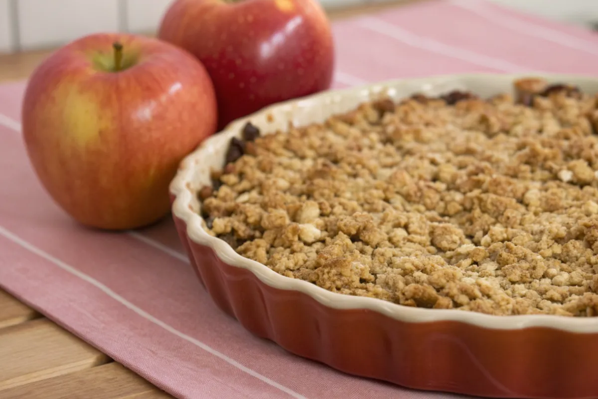 Maple-Glazed Apple Crisp with Oats