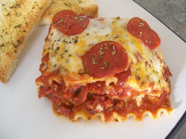 Serious Pizza-Inspired Lasagna