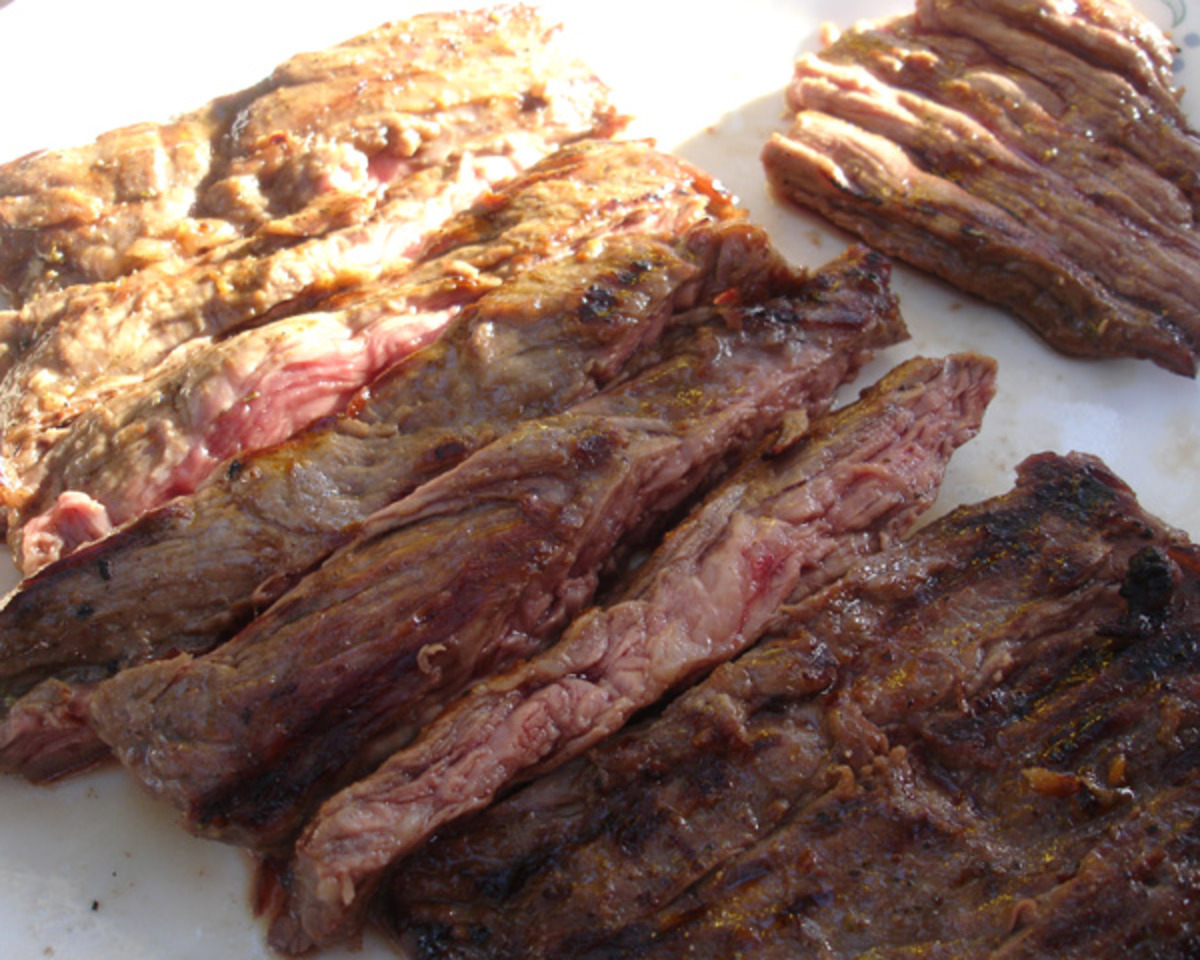 Marinated Flank Steak and Quick-Pickled Cucumber Bibimbap