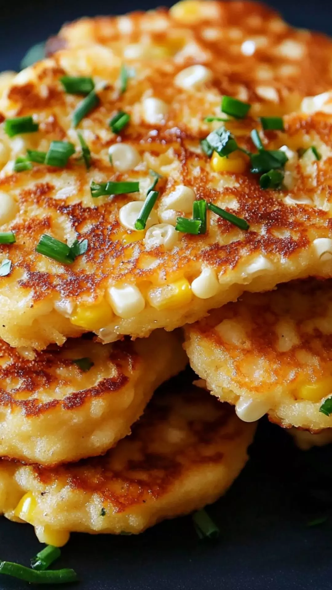 Pan-Fried Fresh Corn Cakes with Cheese