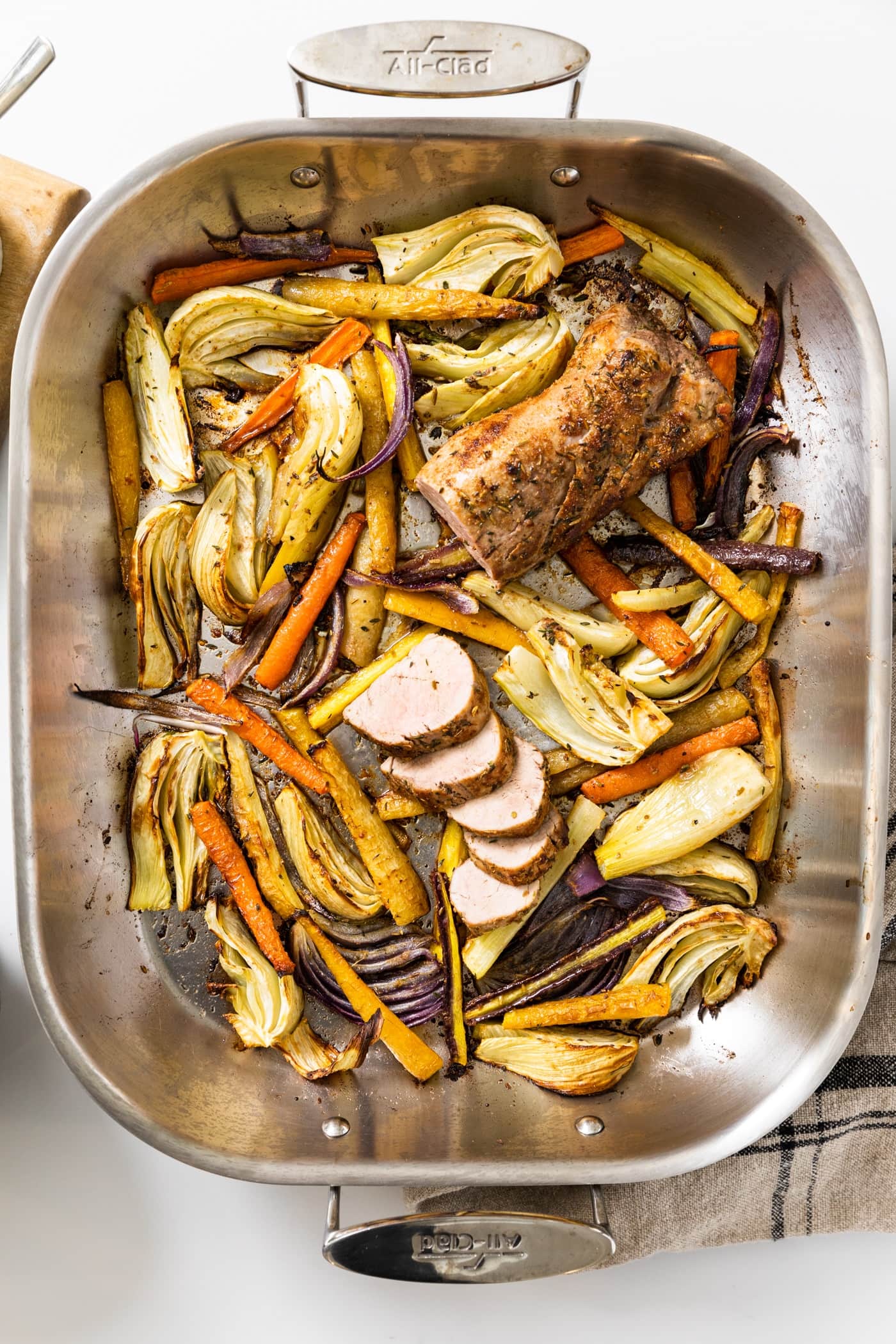 Kombucha-Glazed Pork Tenderloin with Roasted Vegetables