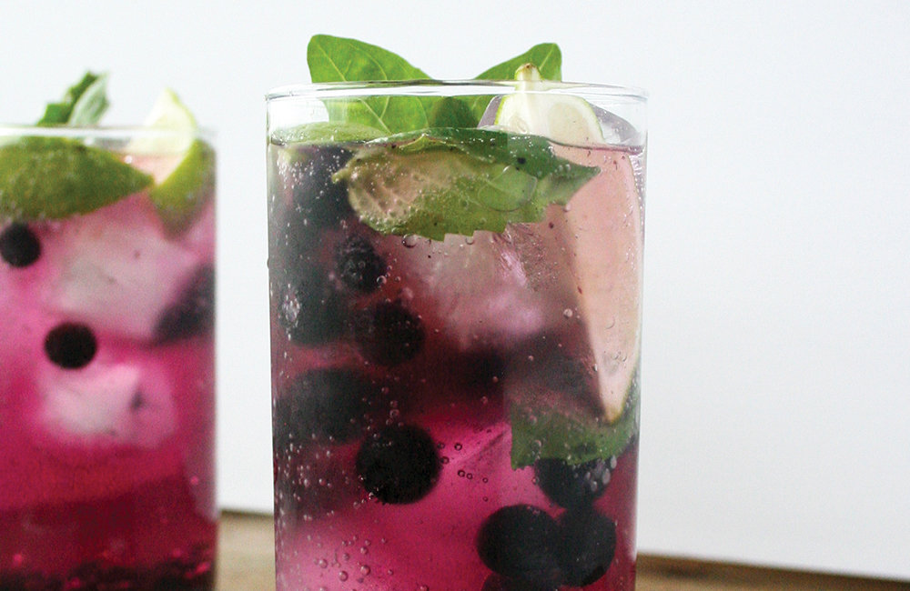 Berry Basil Cold Brew Spritzer