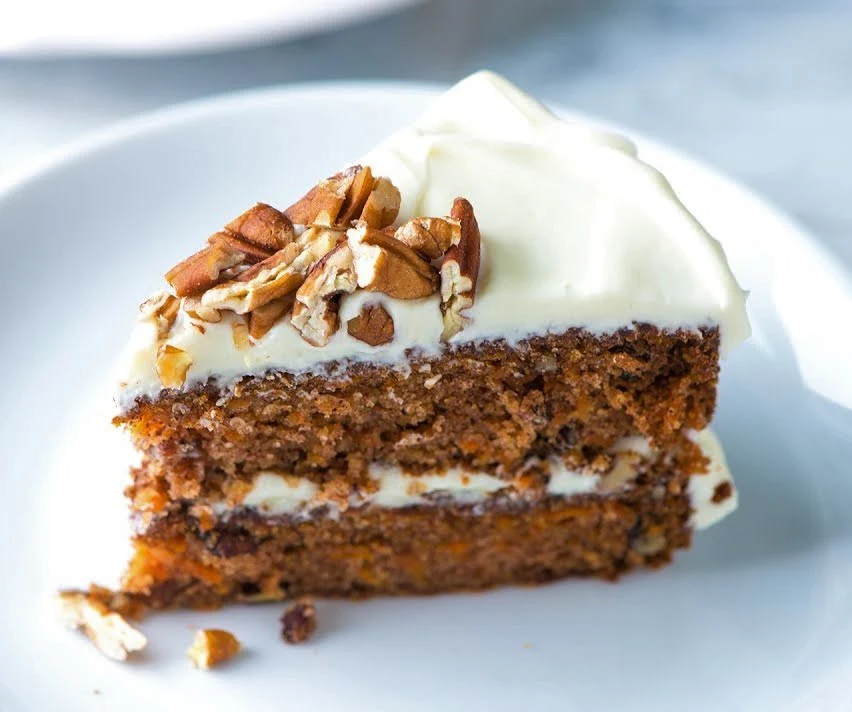 Baked Spiced Carrot Cake with Orange Zest
