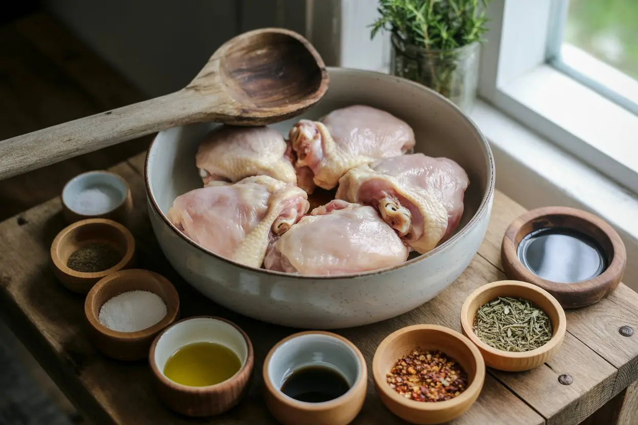 Herb-Infused Kombucha Glazed Chicken Thighs