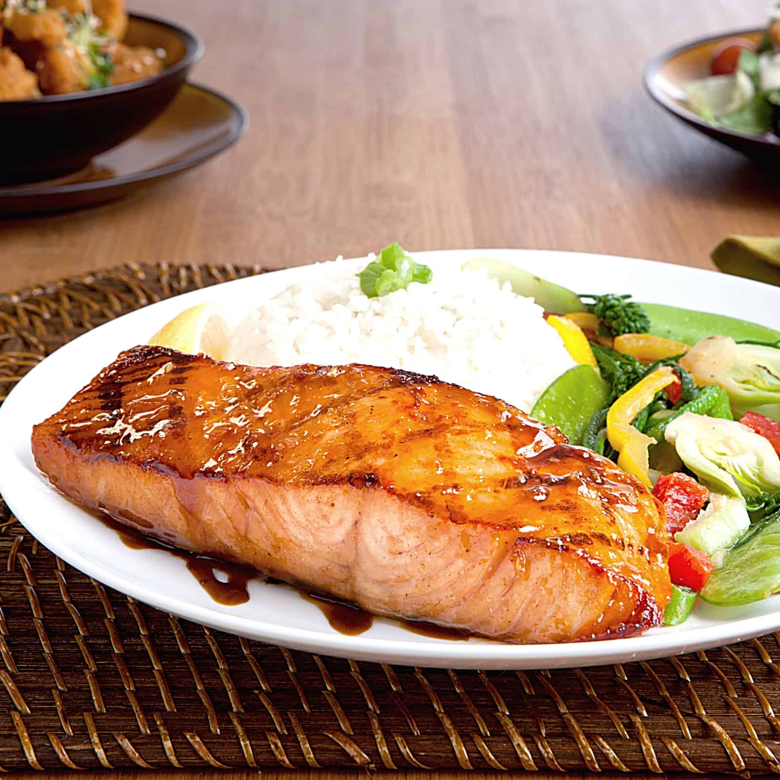 Miso-Glazed Salmon with Sesame-Infused Veggies