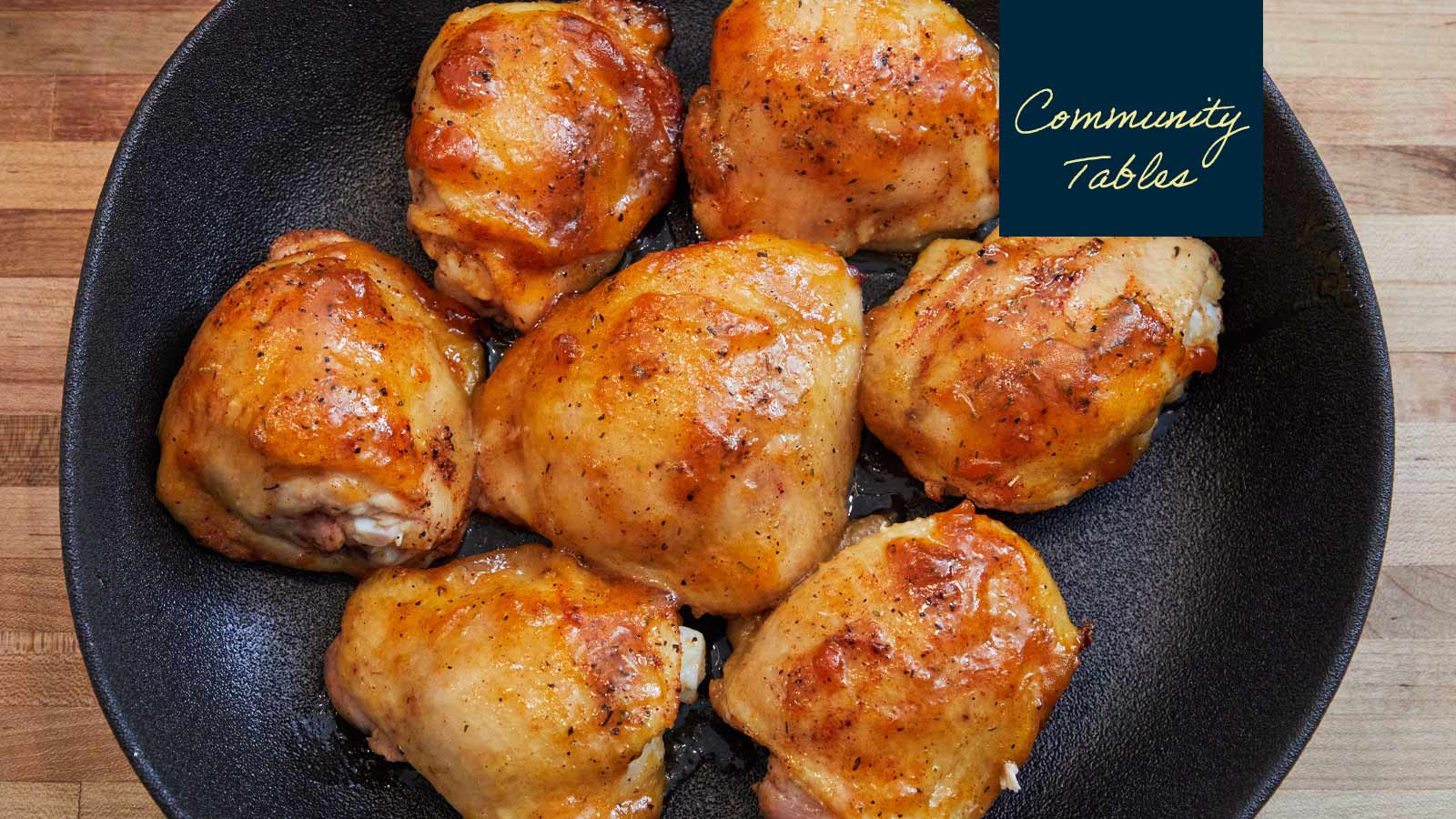 Honey-Aperol Glazed Chicken Thighs with Charred Lemon Slices