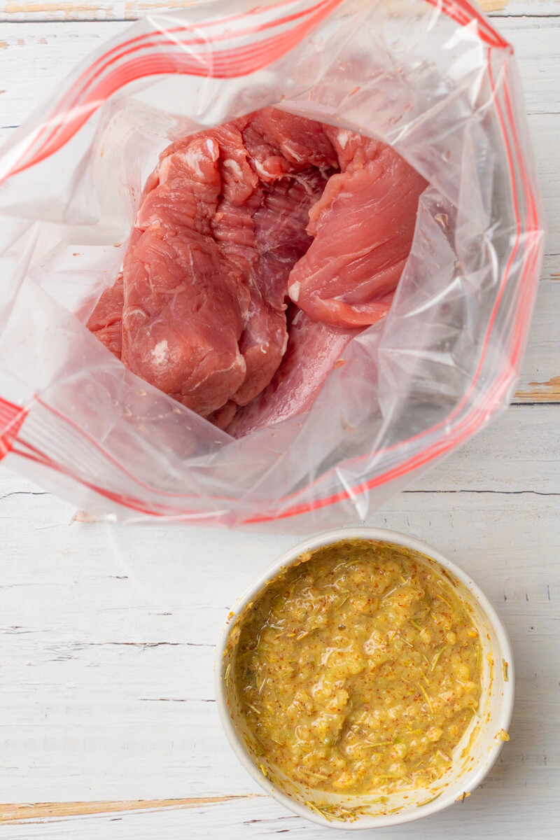 Rosemary-Garlic Pork Tenderloin with Lemon Zest