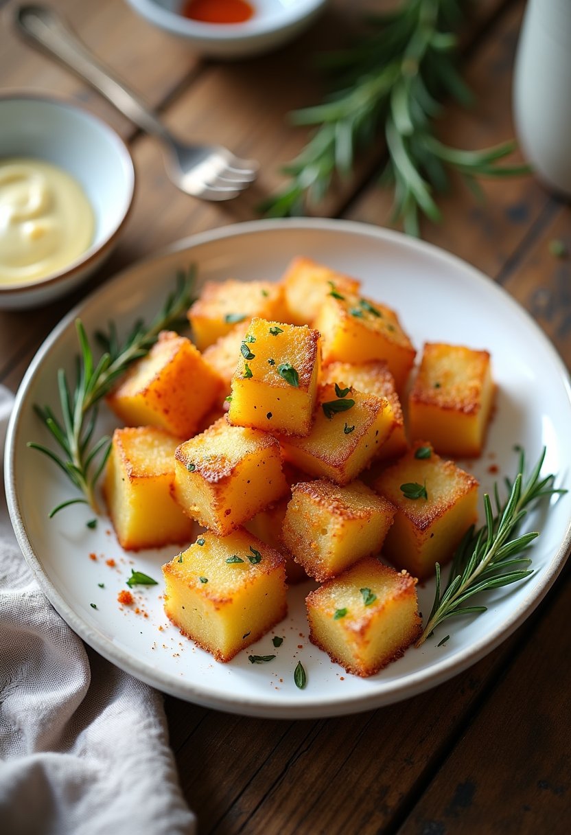 Herb-Fried Potato Cubes