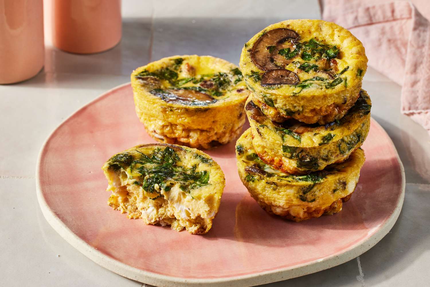 Sausage and Spinach Egg Bites