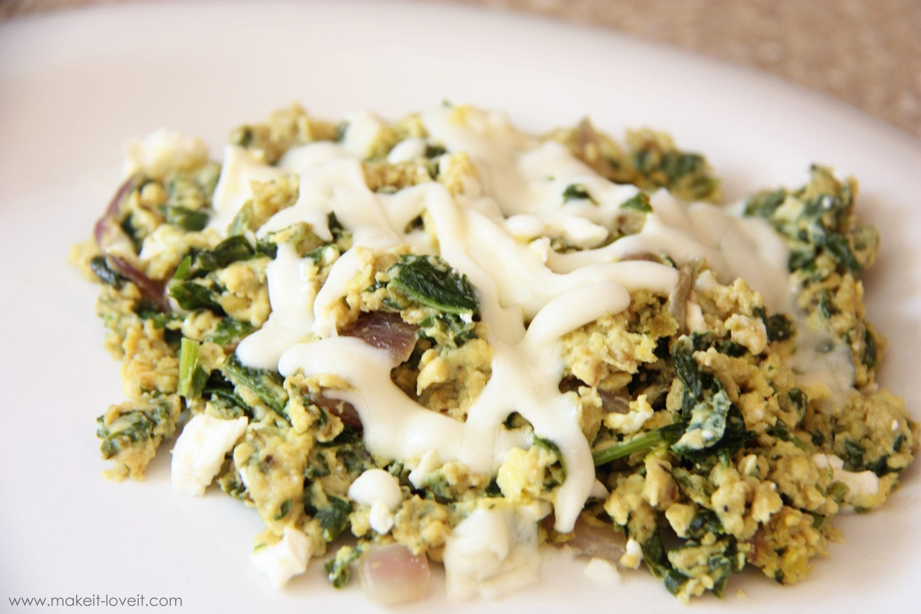 Sautéed Spinach and Feta Eggs