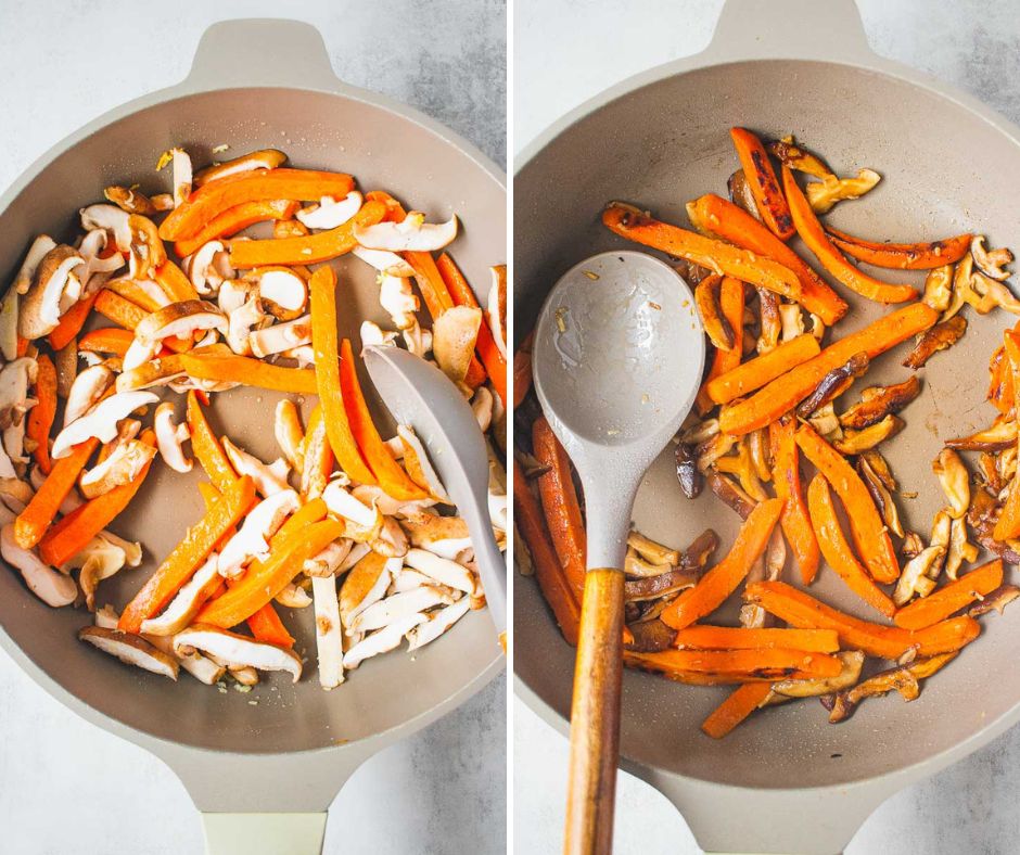 Miso-Glazed Carrot and Shiitake Stir-Fry