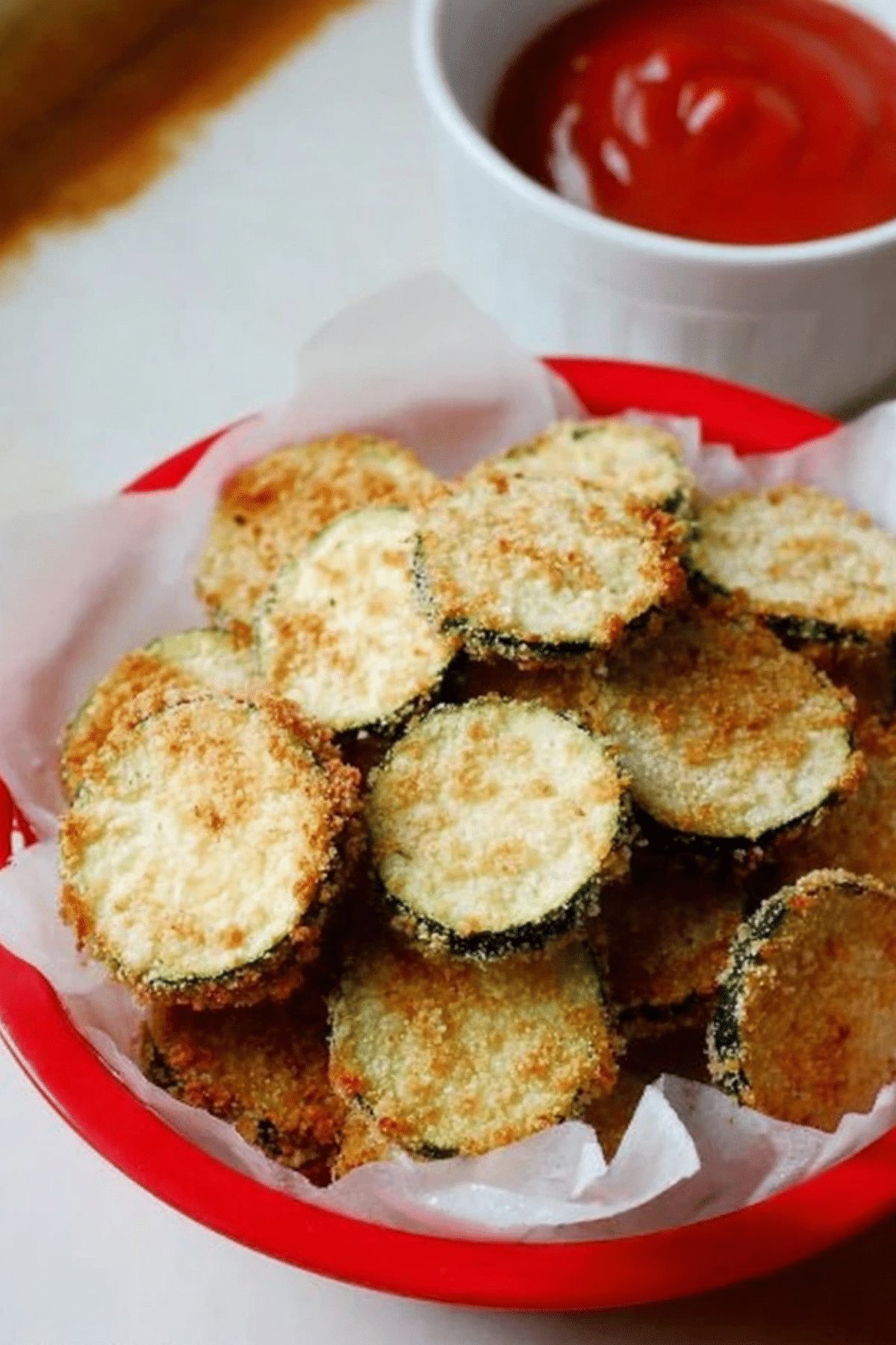 Baked Zucchini Chips with Parmesan