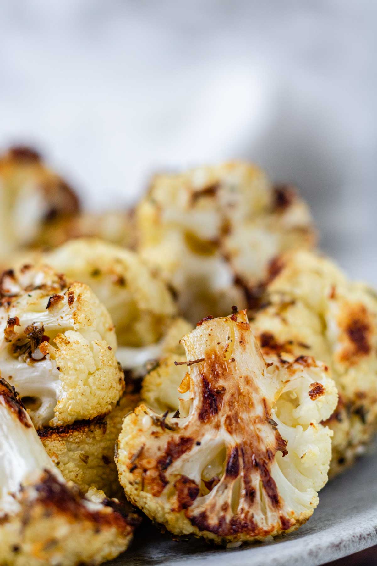 Za'atar-Spiced Roasted Cauliflower with Lemon Tahini