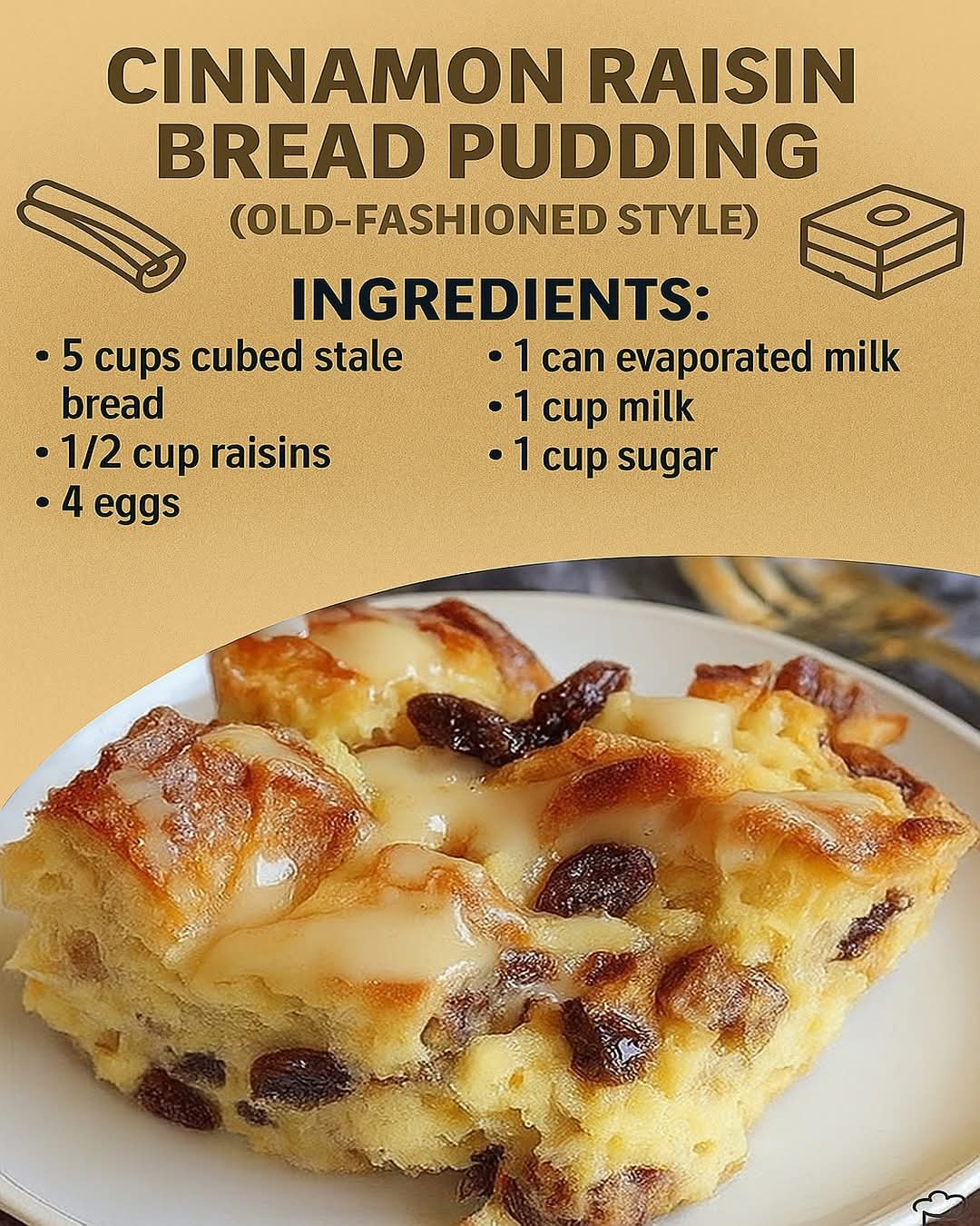 Cinnamon-Raisin Bread Pudding