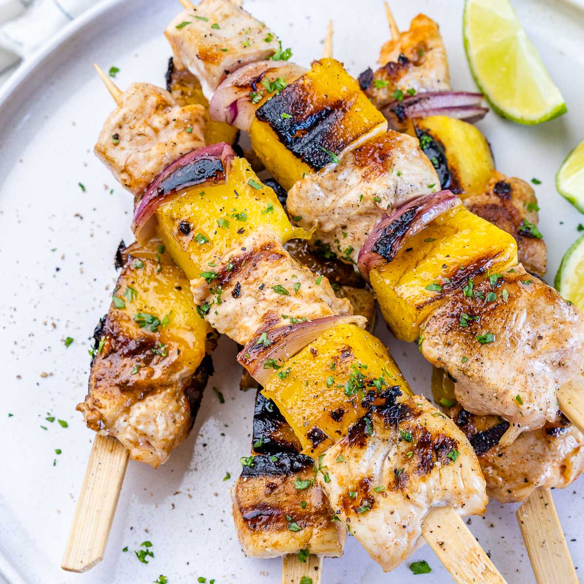 Grilled Spicy Chicken Skewers with Mango Relish