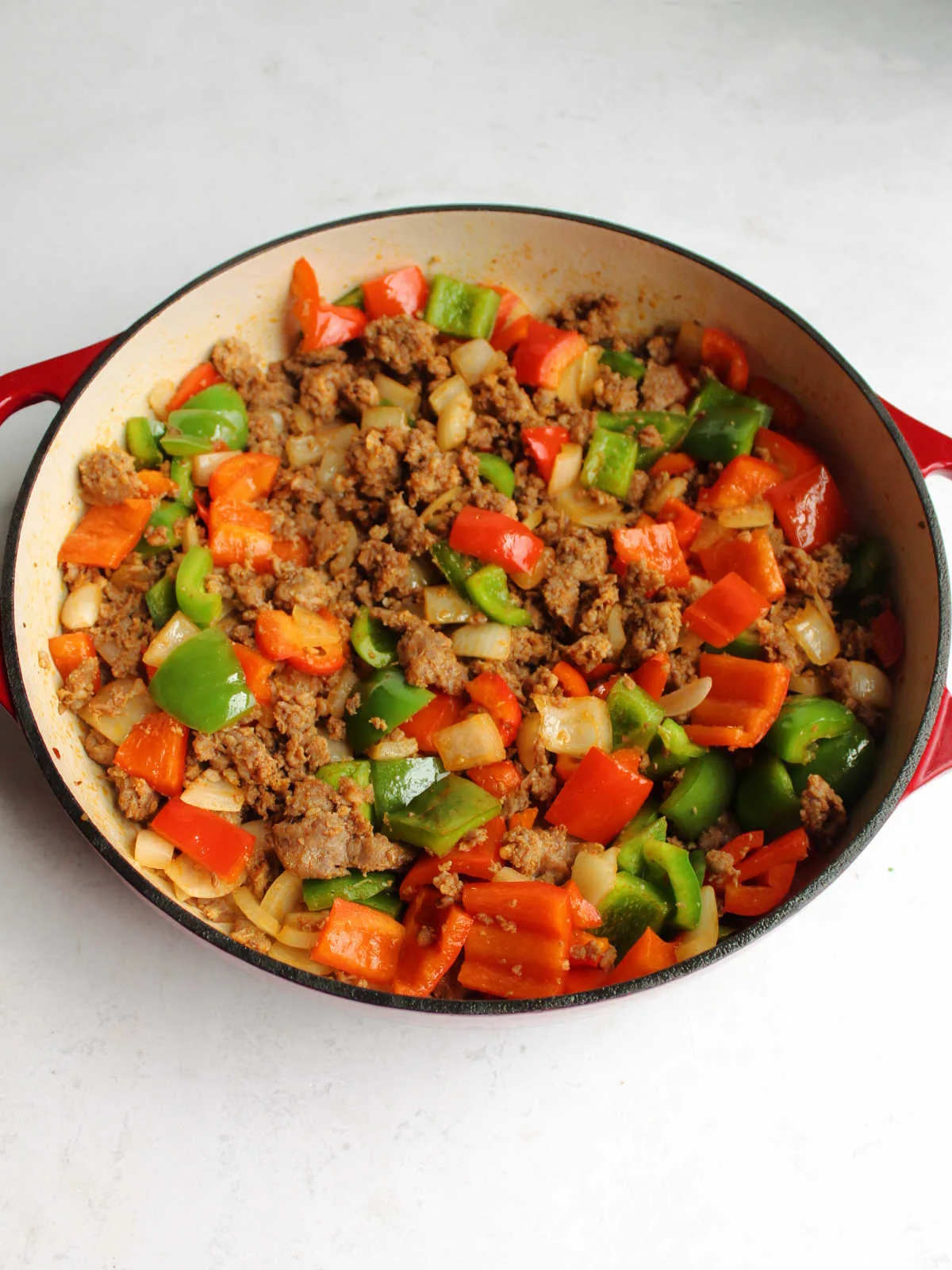 Sautéed Chorizo with Red Bell Peppers and Smoked Paprika
