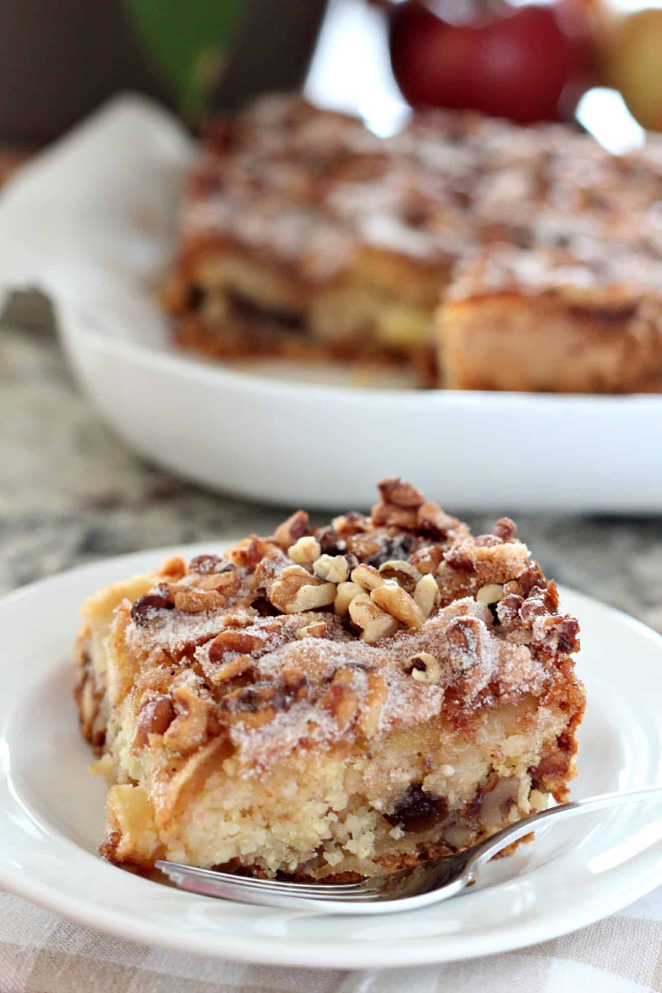 Apple Cake with Nut Crust