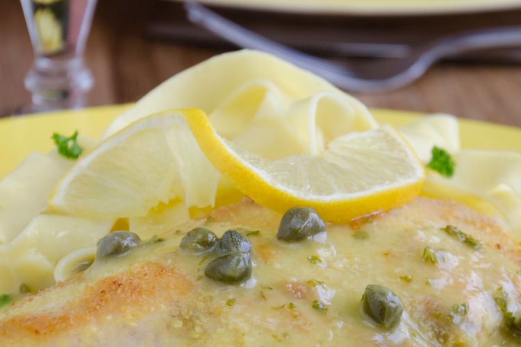 Lemon-Caper Sea Bass with Tomatoes