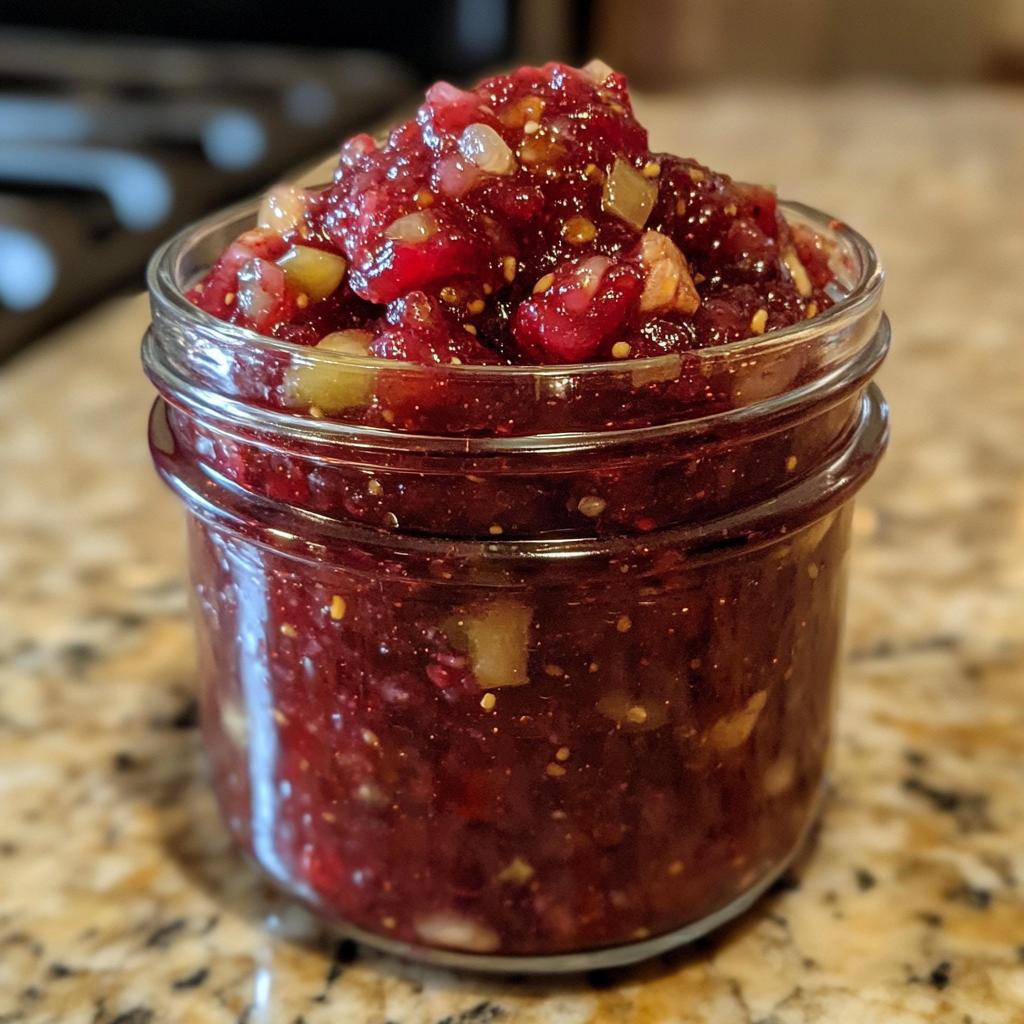 Yuzu-Infused Cranberry Relish with Ginger