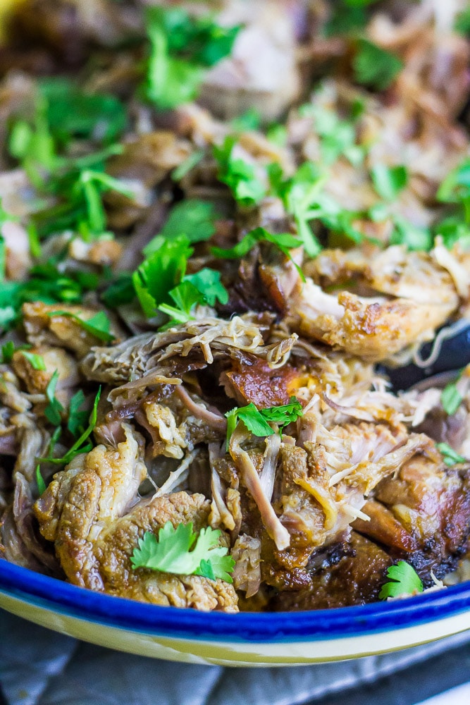 Citrus-Cured Slow-Cooked Carnitas with Cilantro