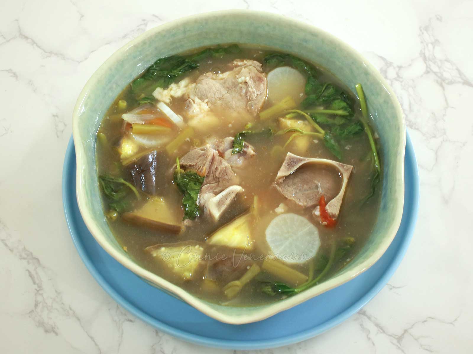 Pork Ribs and Tomato Sinigang with Okra