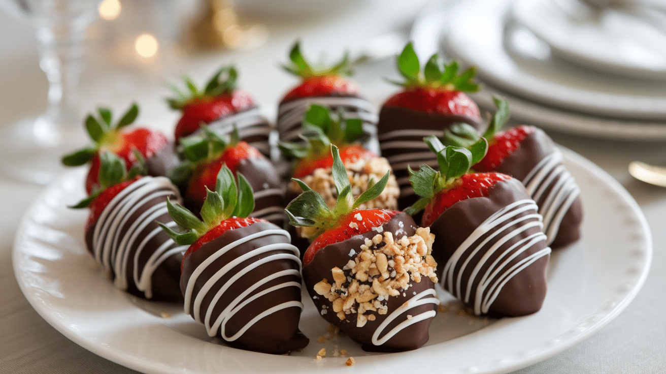 Dark Chocolate-Dipped Strawberries with Orange Zest