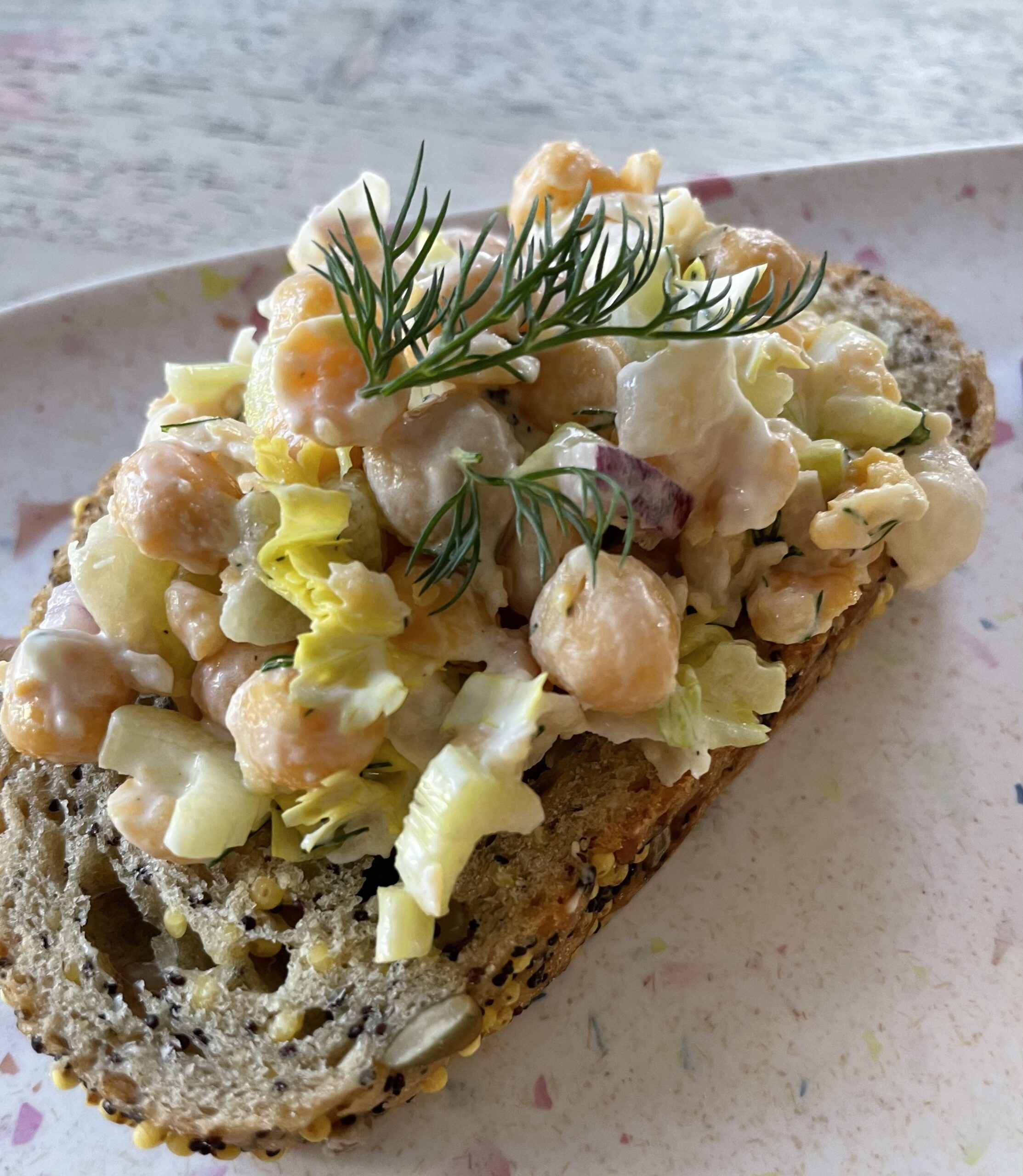 No-Cook Chickpea Salad with Lemon and Dill
