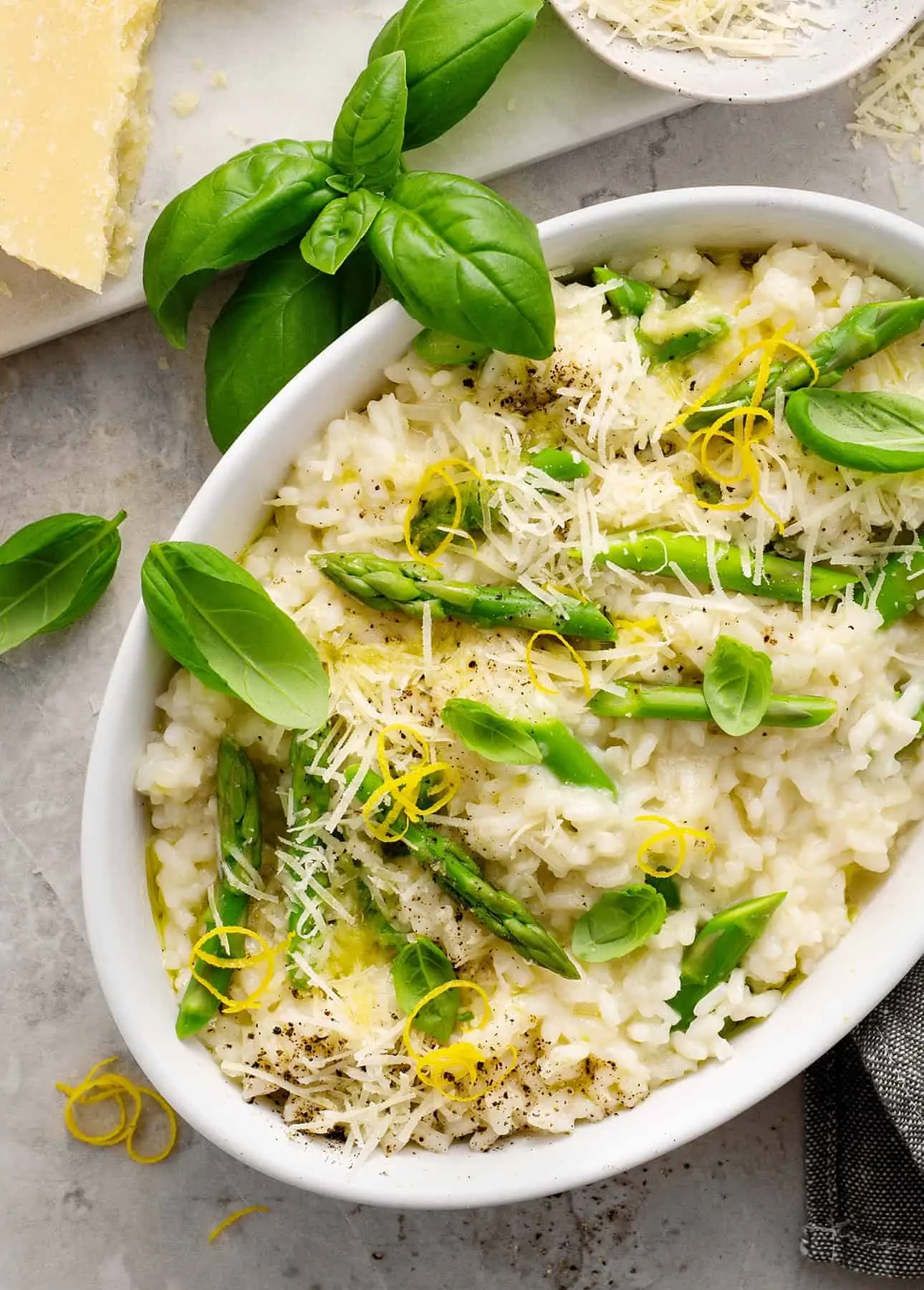 Saffron-Scented Risotto with Asparagus and Lemon