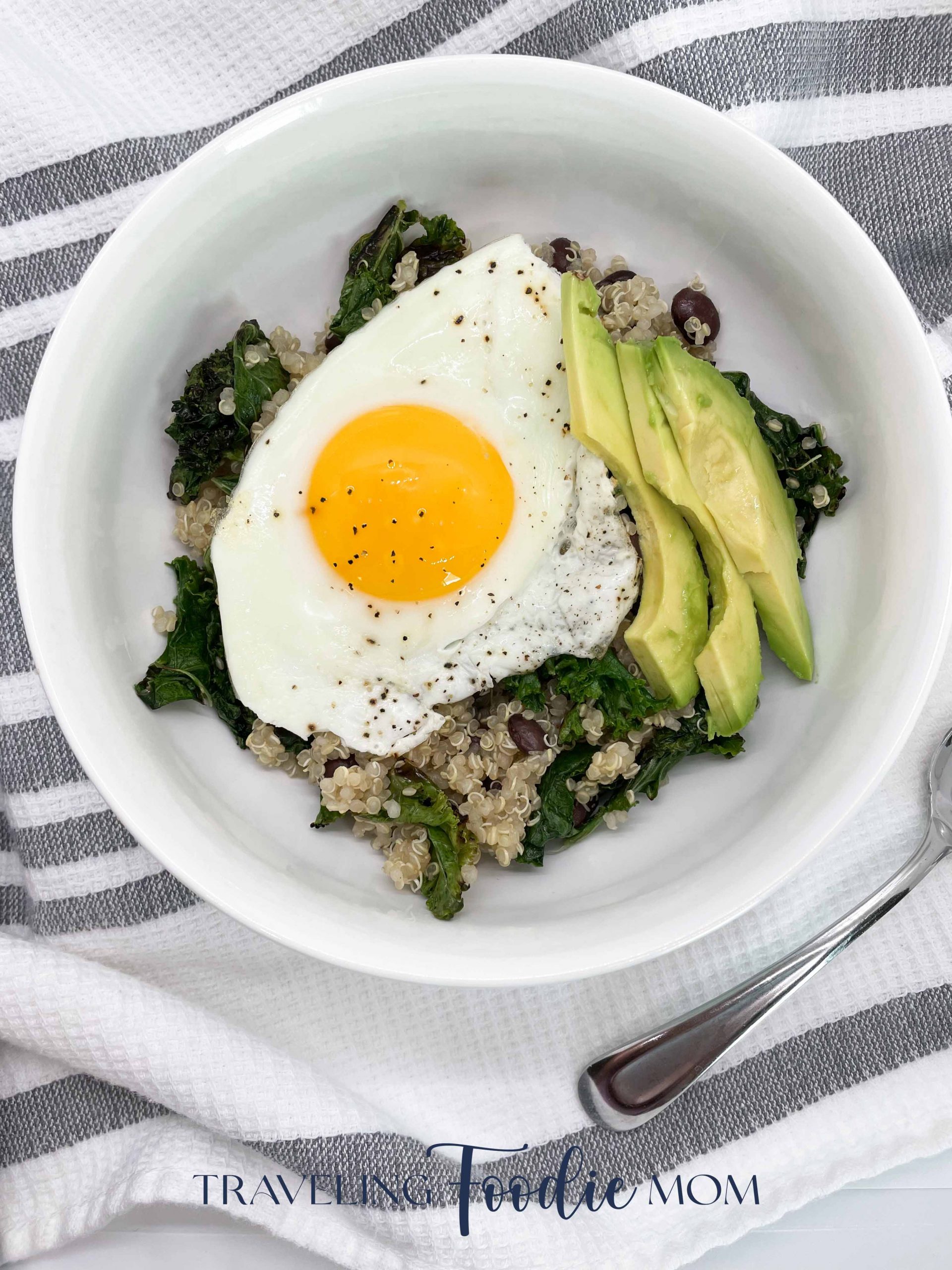 One-Pan Quinoa Black Bean Bowl with Lime-Cilantro