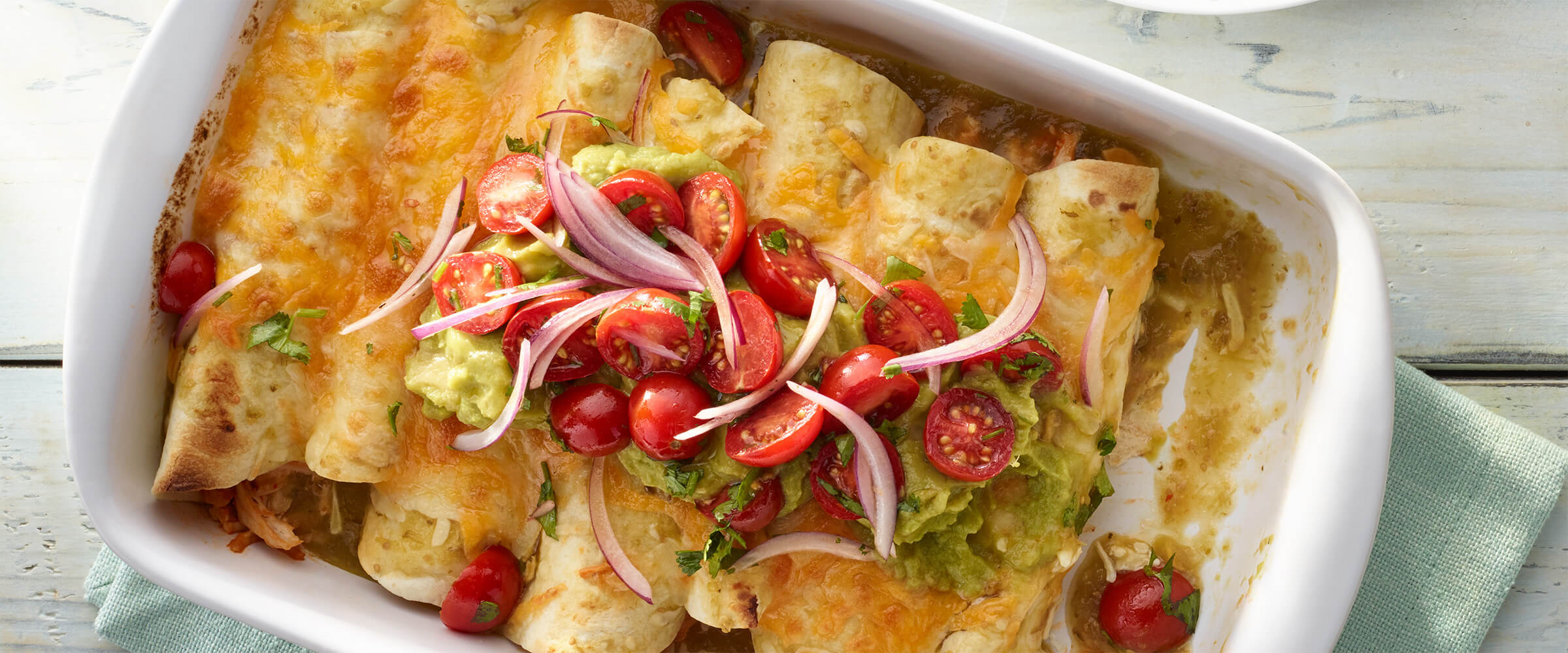 Turkey and Spinach Enchilada Casserole