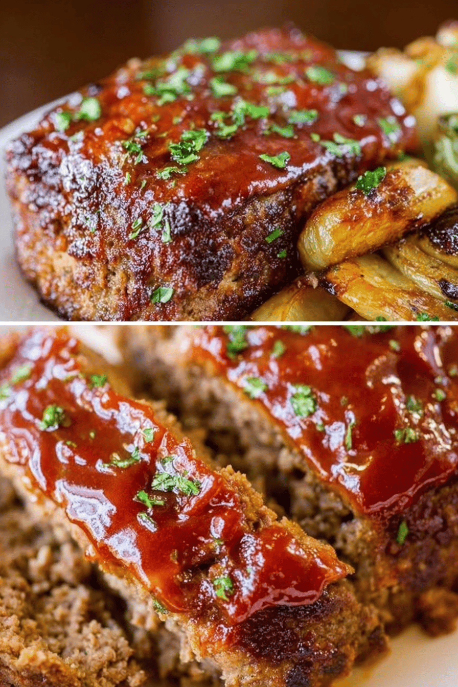 Tomato-Brown Sugar Glazed Meatloaf
