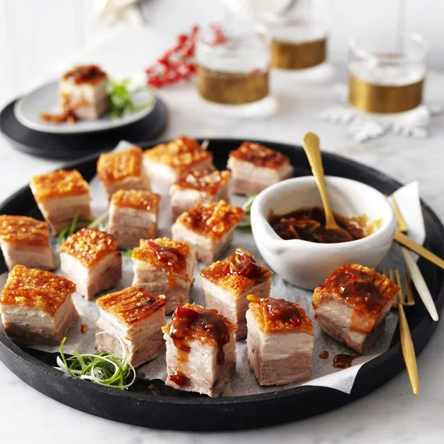 Crispy Honey-Glazed Pork Belly Bites