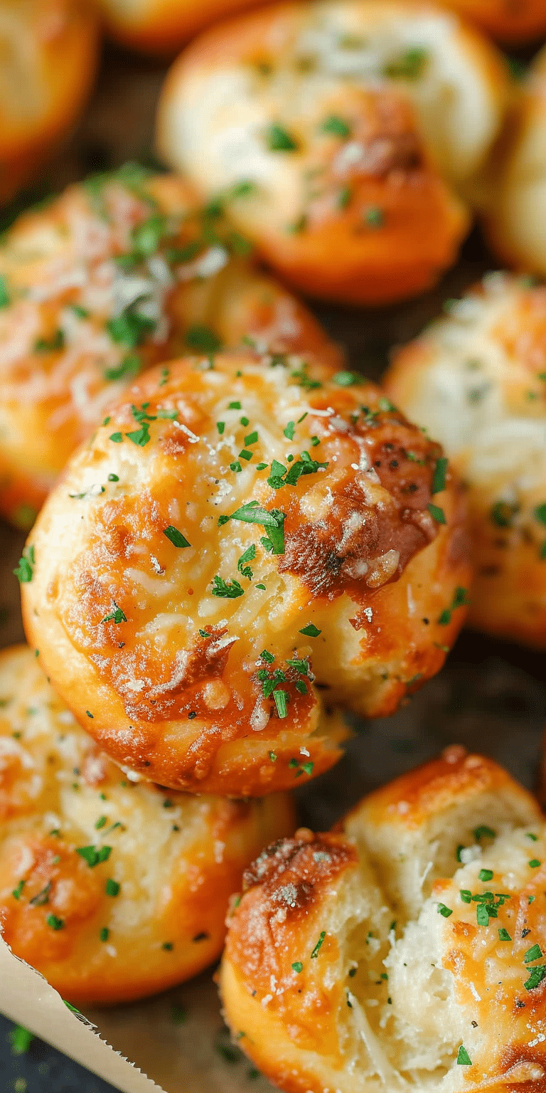 Mini Cheesy Garlic Bread Bites with Cherry Tomato Skewers