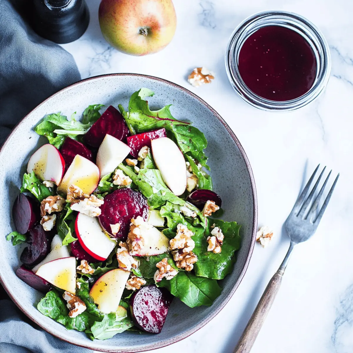 Roasted Beet and Hazelnut Salad with Apple Cider Vinaigrette