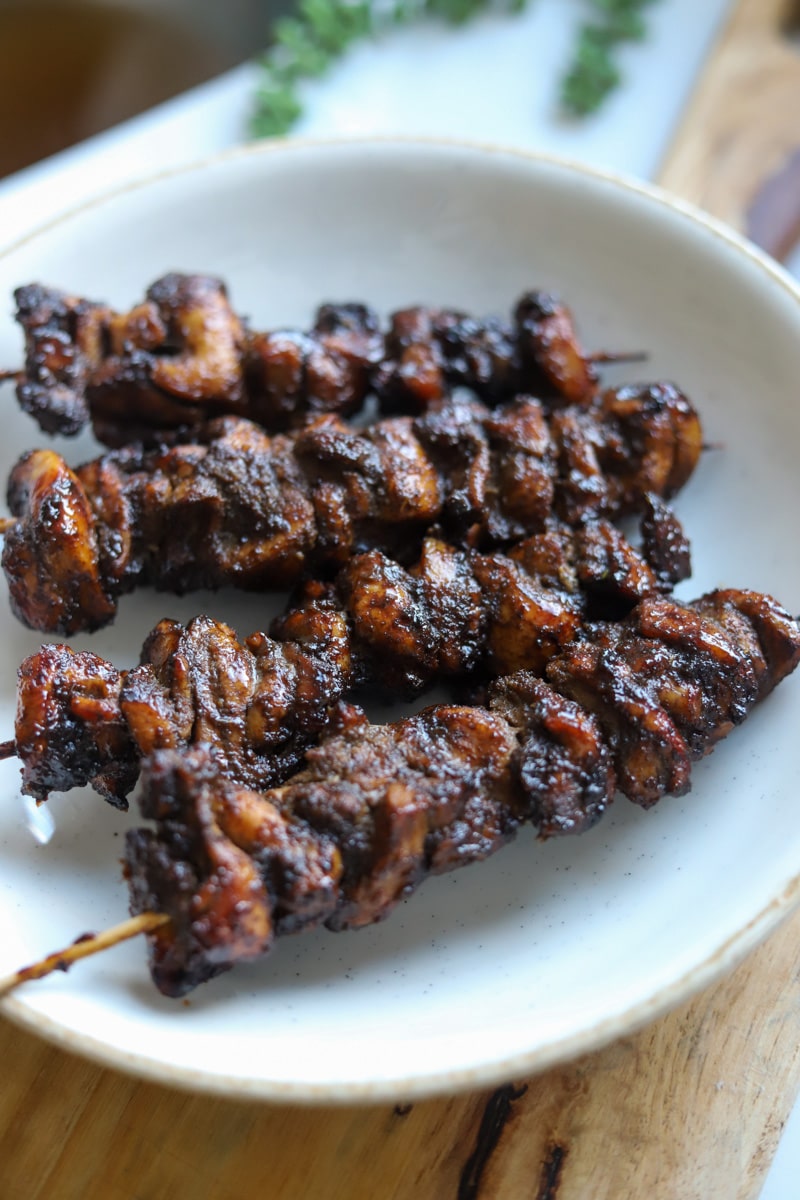Punch of the Caribbean Jerk Chicken Skewers