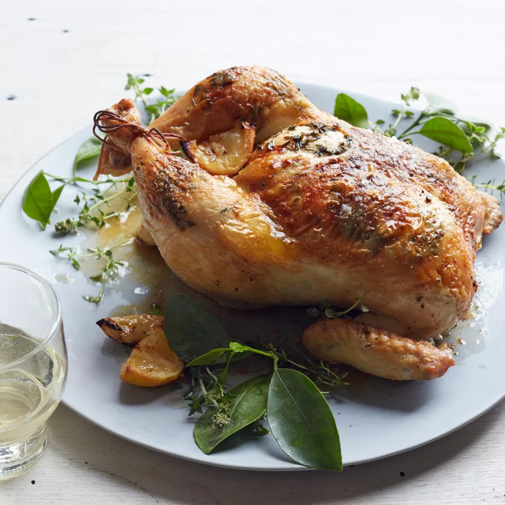 Roasted Smith Chicken with Lemon and Thyme