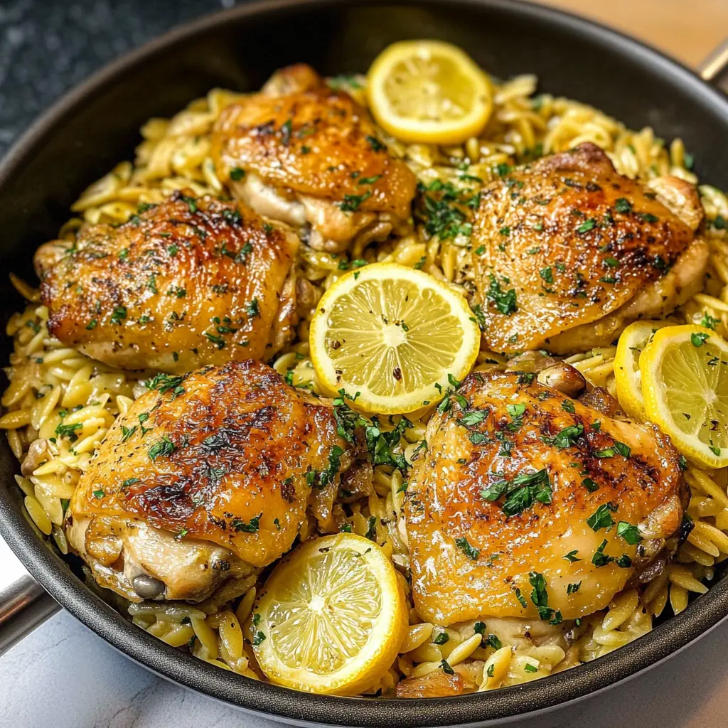 One-Pan Chicken Thighs with Lemon and Cherry Tomatoes