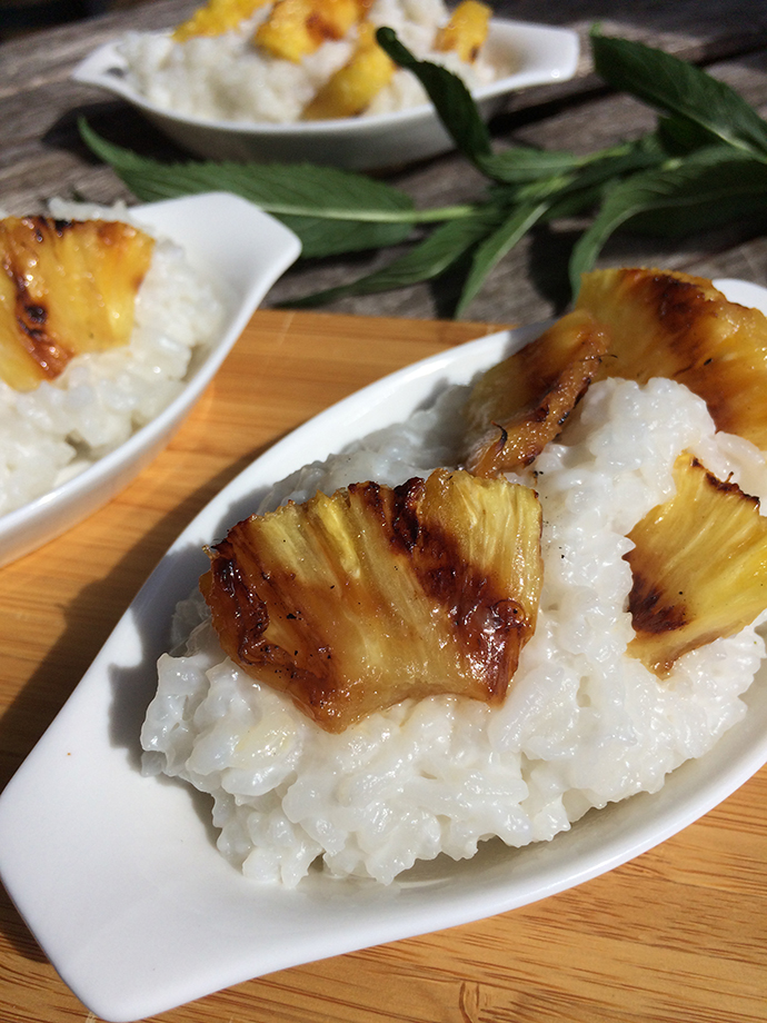 Stir-Fried Coconut Rice with Pineapple and Green Onions