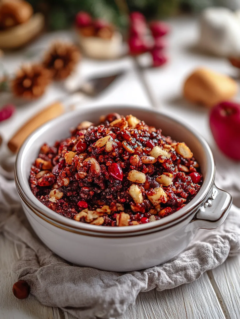 Charoset with Apples, Pomegranate, and Walnuts