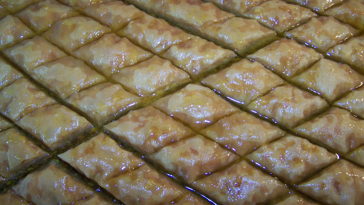 Orange-Cardamom Baklava with Pistachios