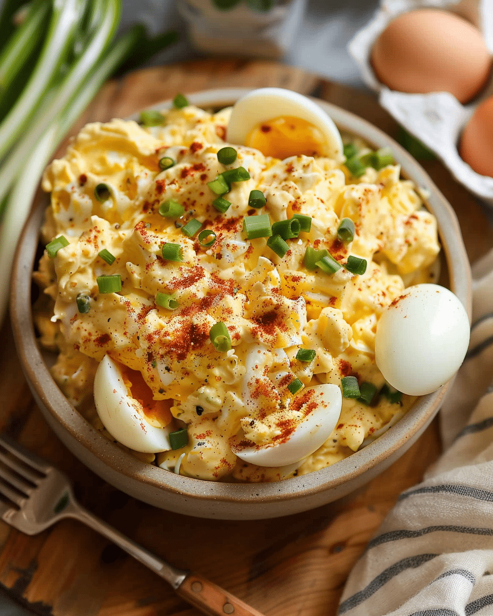 Dill and Chive Deviled Egg Salad